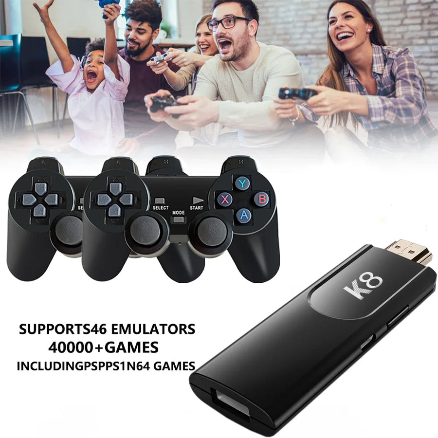 K8 Gamestick 3D 64GB 2.4G Wireless Controller 32000 Video Games