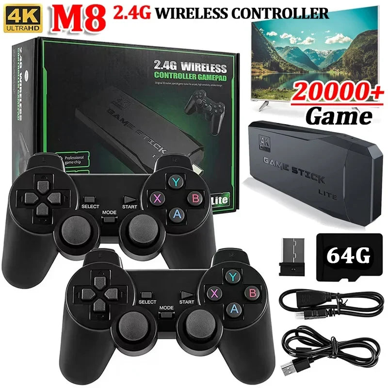 M8 64G Wireless Game Stick 20000+ Games.
