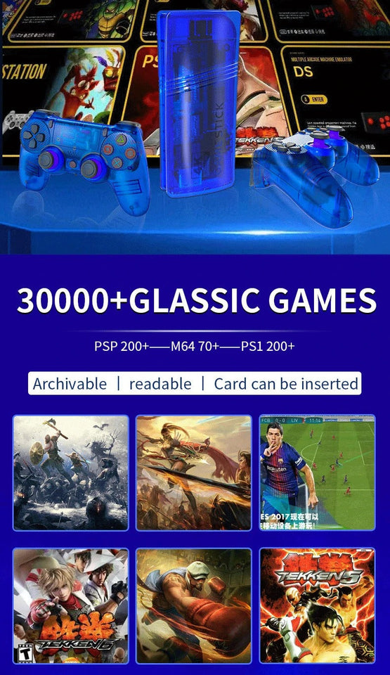 4K GS5 Mini Retro Wireless Game Console – Competitive Edition with Dual Controllers